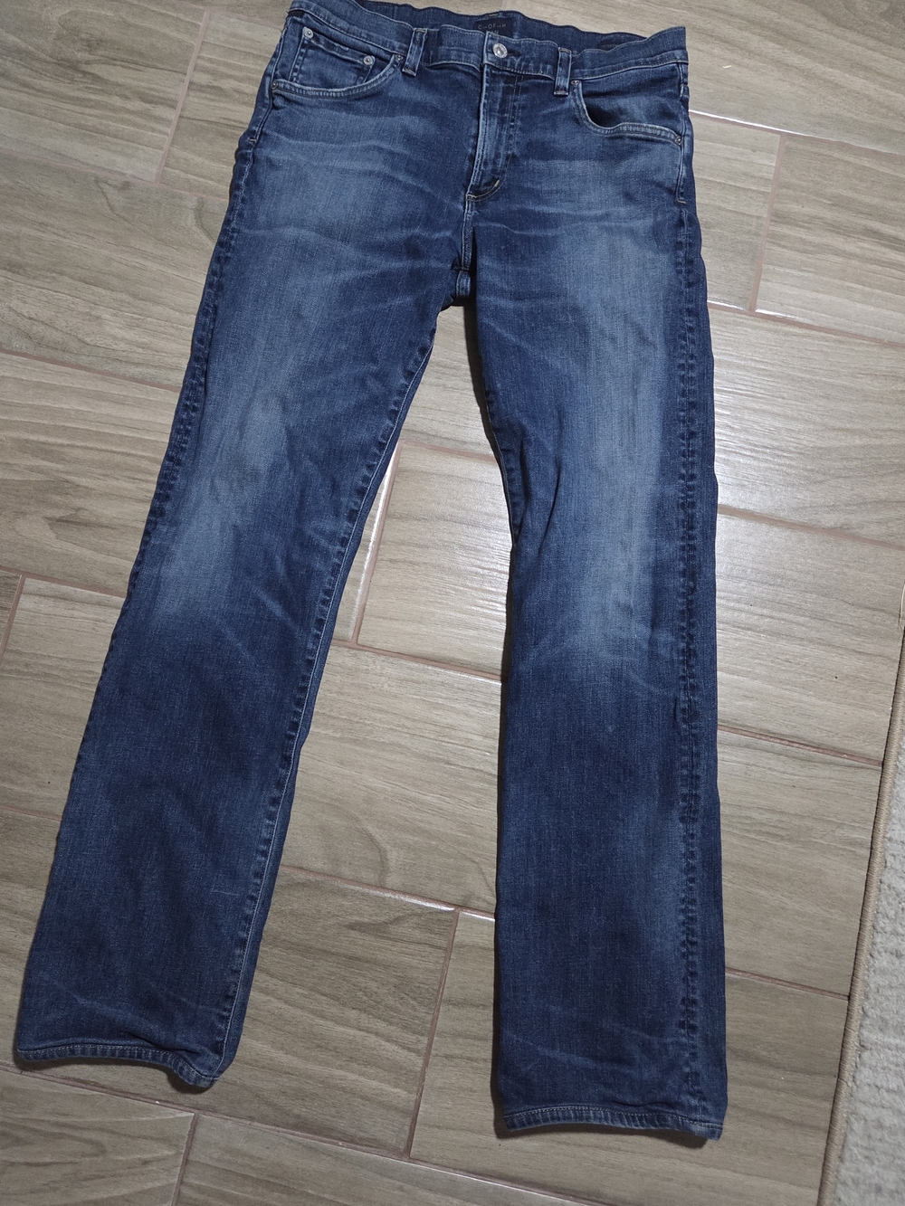 Citizens Of Humanity Men's Straight Jeans in Washed Blue
